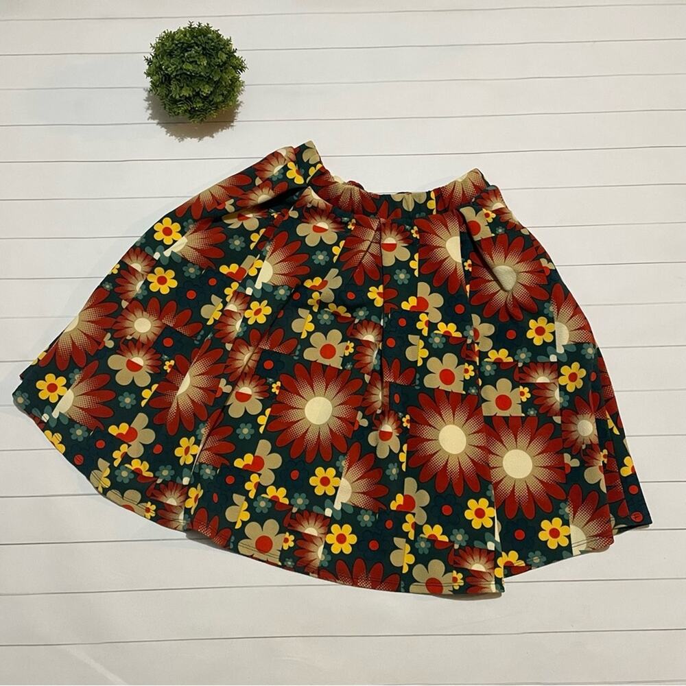 Long Modest Floral 70s Psychedelic Midi Length Women’s Size‎ Medium
